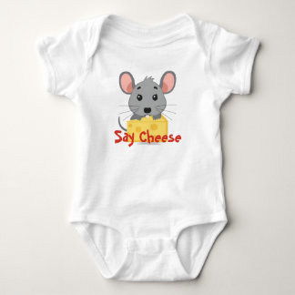 Body Para Bebé Traje de bebé ratón lindo di diciendo queso