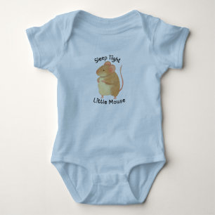 Body Para Bebé Traje de bebé ratón pintado a mano adorable