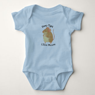 Body Para Bebé Traje de bebé ratón pintado a mano adorable