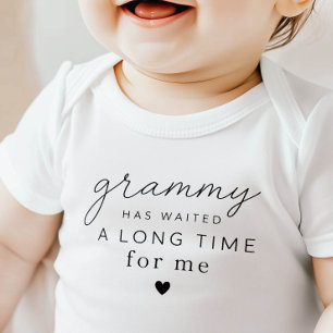 Body Para Bebé Traje de bebé regalo Grammy ha esperado