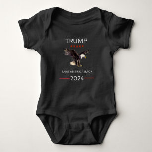Body Para Bebé Traje de bebé republicano de Trump 2024