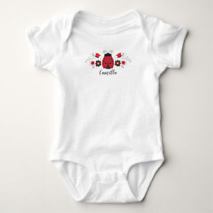 Body Para Bebé Traje de bebé rojo con bromista personalizada