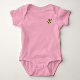 Body Para Bebé Traje de bebé rosa bebé de Rana Baloncesto con bol