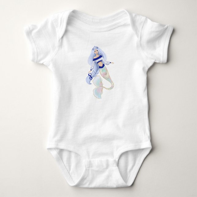 Body Para Bebé Traje de bebé Sirena Doncella de la Nieve (Anverso)