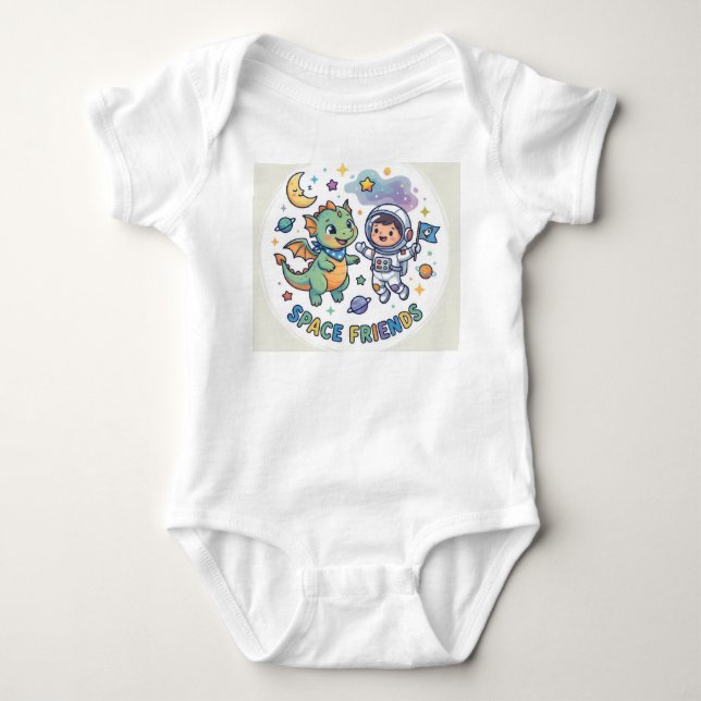 Body Para Bebé Traje de bebé SpaceFriends (Anverso)