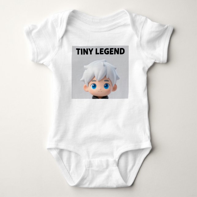 Body Para Bebé Traje de bebé Tiny Legend cabello blanco Chibi niñ (Anverso)
