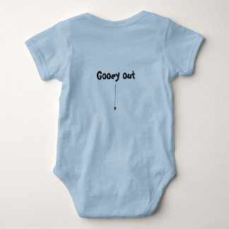 Body Para Bebé Traje de bebé tonto con Gooey dentro y Gooey fuera