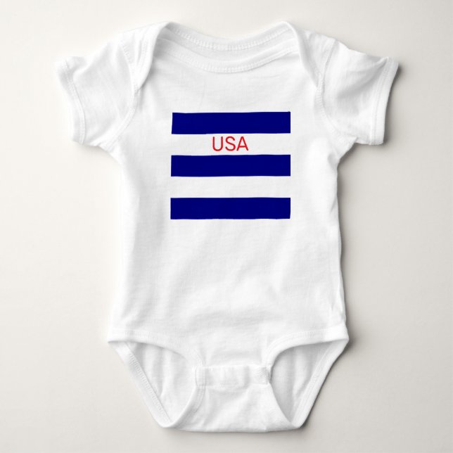 Body Para Bebé Traje de bebé USA (Anverso)