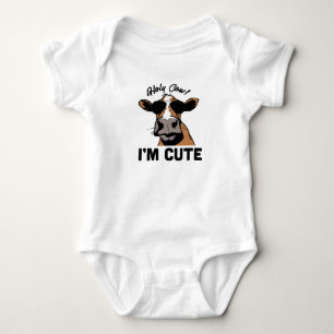 Body Para Bebé Traje de bebé Vaca Sagrada Soy Linda Vaca Divertid