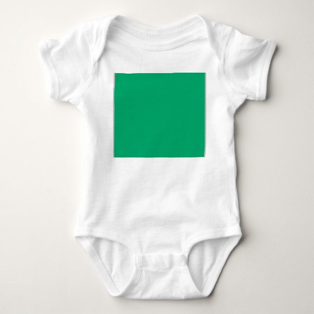 Body Para Bebé Traje de bebé verde esmeralda - Personalizable (Anverso)