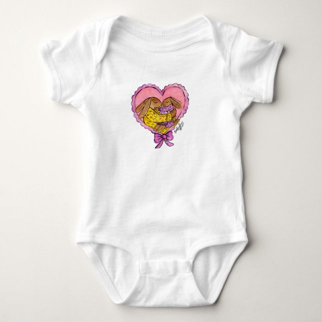 Body Para Bebé Traje de bodypies para la madre y la hija (Anverso)