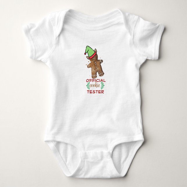 Body Para Bebé Traje de bodysastre infantil "oficial del probador (Anverso)