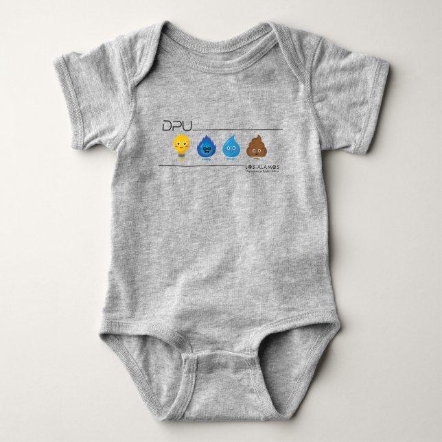 Body Para Bebé Traje de bodysuit con blinky, toasty, Droppy y Duk (Anverso)