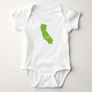 Body Para Bebé Traje de bodysuit estatal de California, de cosech