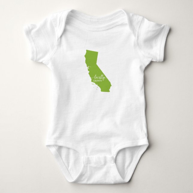 Body Para Bebé Traje de bodysuit estatal de California, de cosech (Anverso)