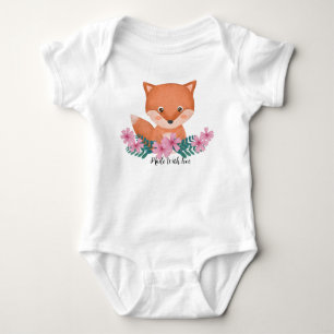 Body Para Bebé Traje de bodysuit hecho con zorro de amor
