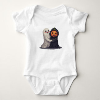 Body Para Bebé Traje de bodysuit para bebés de Halloween y Pumkin