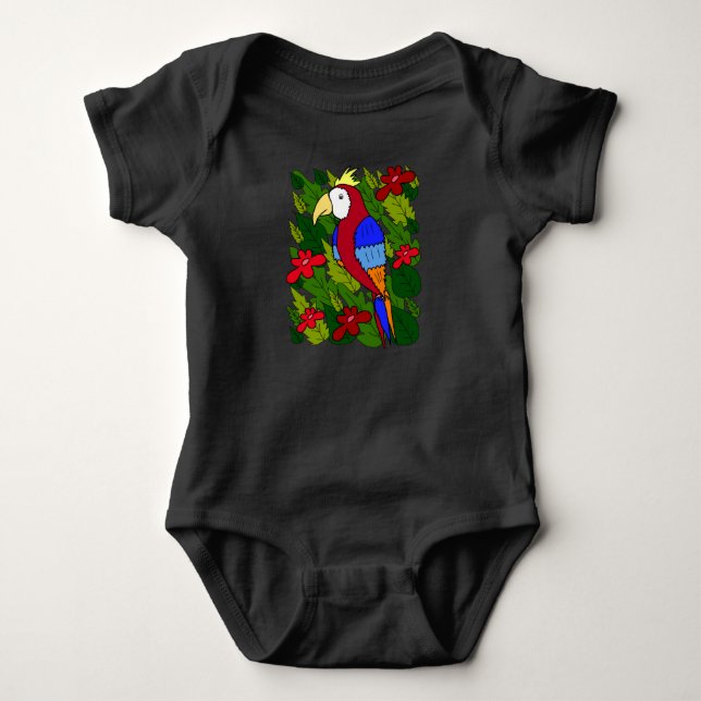 Body Para Bebé Traje de bodysuit "Parrot" (Anverso)
