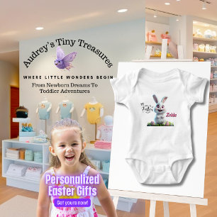 Body Para Bebé Traje de conejito de Pascua personalizado para beb