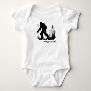 Body Para Bebé Traje de Cotización Inspiradora Bigfoot Sasquatch