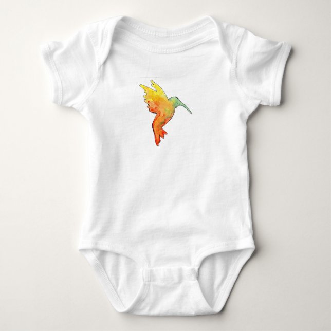 Body Para Bebé Traje de cuerpo completo de colibrí (Anverso)