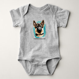 Body Para Bebé Traje de cuerpo de cachorro de pastor alemán
