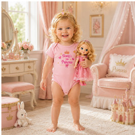 Body Para Bebé Traje de cuerpo de Princesita de Papá
