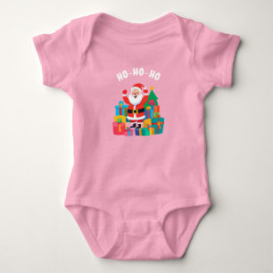 Body Para Bebé Traje de cuerpo de un pedazo Santa Playful HO-HO