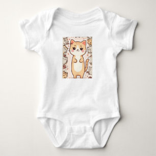 Body Para Bebé Traje de cuerpo entero de gatito adorable – Regalo