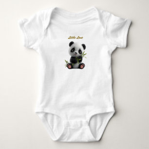Body Para Bebé Traje de cuerpo entero de panda neutral adorable p
