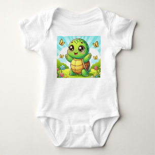 Body Para Bebé Traje de cuerpo entero de tortuga bebé adorable –