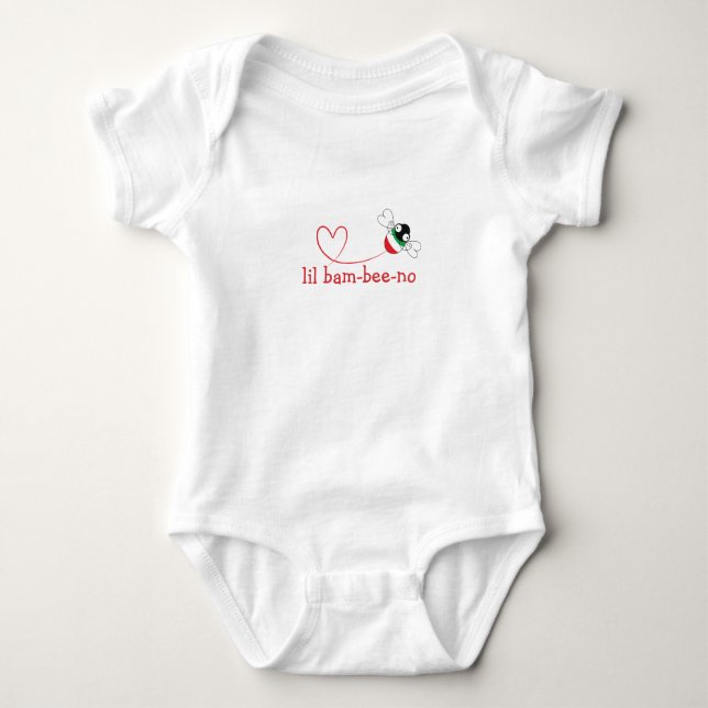Body Para Bebé Traje de cuerpo entero Lil Bam-bee-no para bebé  (Anverso)