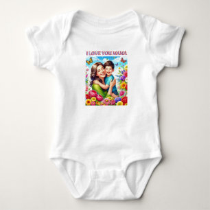 Body Para Bebé Traje de cuerpo entero Te amo mamá