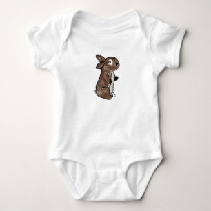 Body Para Bebé Traje de cuerpo para bebé Bunny Baby marrón