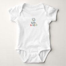 Traje de cuerpo para bebé 'Hola Mundo', regalo ado