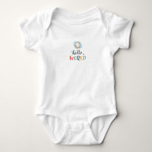 Body Para Bebé Traje de cuerpo para bebé 'Hola Mundo', regalo ado