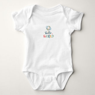 Body Para Bebé Traje de cuerpo para bebé 'Hola Mundo', regalo ado