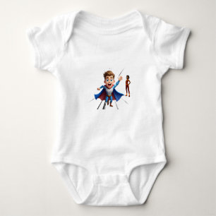Body Para Bebé Traje de cuerpo para bebé Little Hero Action Carto