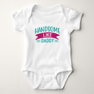 Body Para Bebé Traje de cuerpo para bebé niño guapo como papá