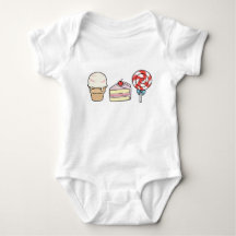 Traje de cuerpo para bebé Sweet Treat Trio