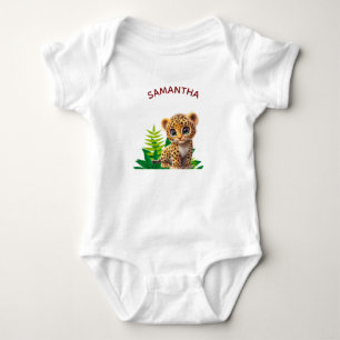 Body Para Bebé Traje de cuerpo personalizado de leopardo para beb