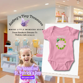 Body Para Bebé Traje de cuerpo personalizado para el primer día d