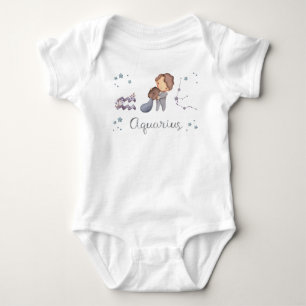 Body Para Bebé Traje de cuerpo y camiseta para bebé Acuario de Zo