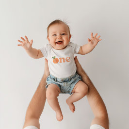 Body Para Bebé Traje de cumpleaños para bebé niña melocotón