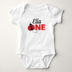 Body Para Bebé Traje de diseño de ladybug lindo para un año de cu