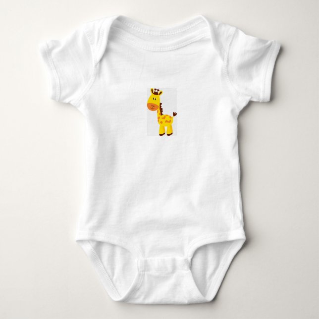 Body Para Bebé Traje de dormir bodysuit de bebé jirafa (Anverso)