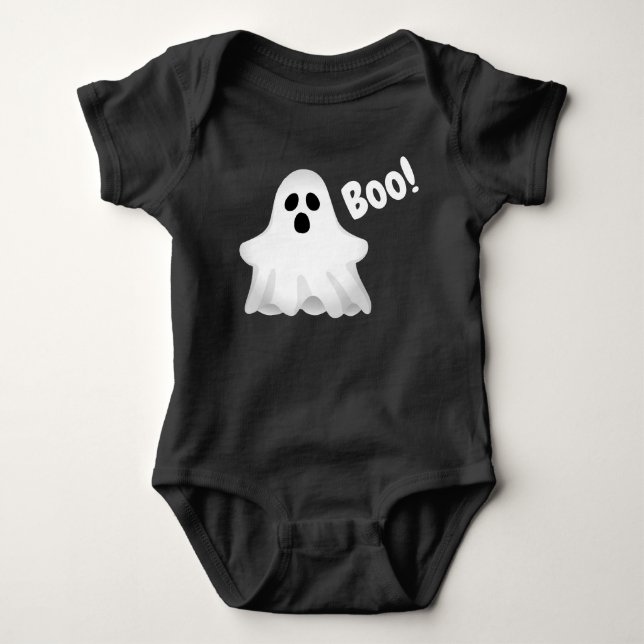 Body Para Bebé Traje de Halloween Fantasma para Bebé (Anverso)