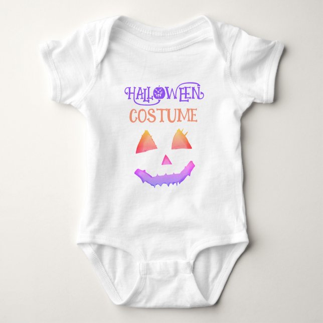 Body Para Bebé Traje de Halloween personalizado bebé pequeño dive (Anverso)