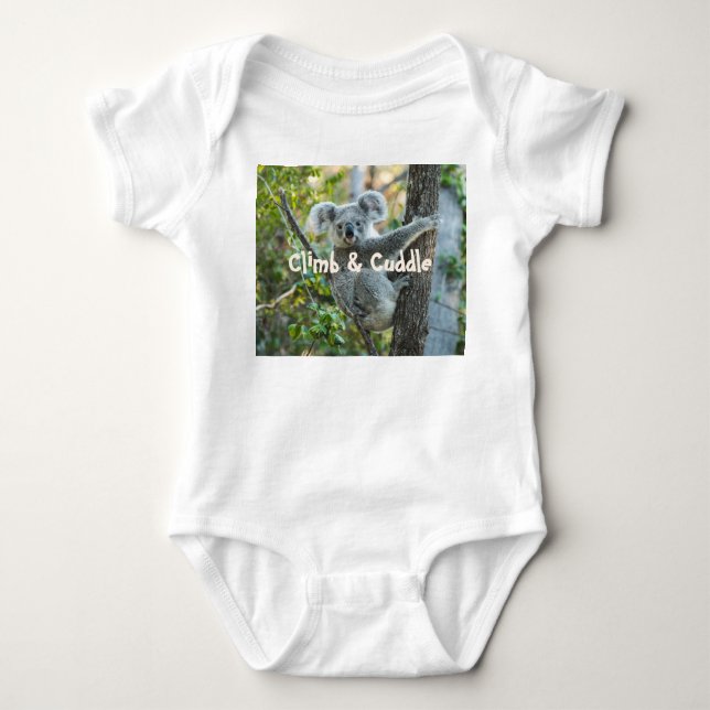 Body Para Bebé Traje de koala para bebé – Ropa de bebé de una pie (Anverso)