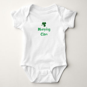Body Para Bebé Traje de Murphy Clan Shamrock